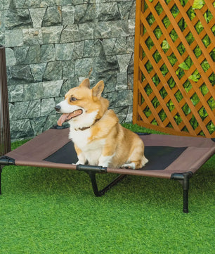 PawHut bed-footed dog bed cat camp bed bed raised aniamux Great Comfort fabric Oxford microphone-perforated Textilene aci