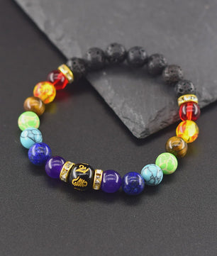 7 Chakra Armband Natuursteen - Helende Kristallen voor Mannen & Vrouwen