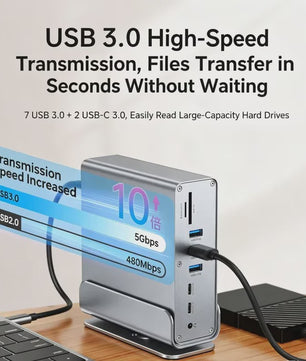 15-in-1 USB-C Docking Station met 4K60Hz, PD 100W en Gigabit Ethernet