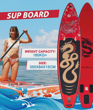 Feath-R-Lite SUP Board 350x84x15cm - Opblaasbaar Paddle Board met 180KG+ Draagkracht