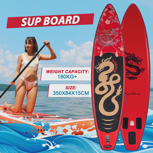 Feath-R-Lite SUP Board 350x84x15cm - Opblaasbaar Paddle Board met 180KG+ Draagkracht