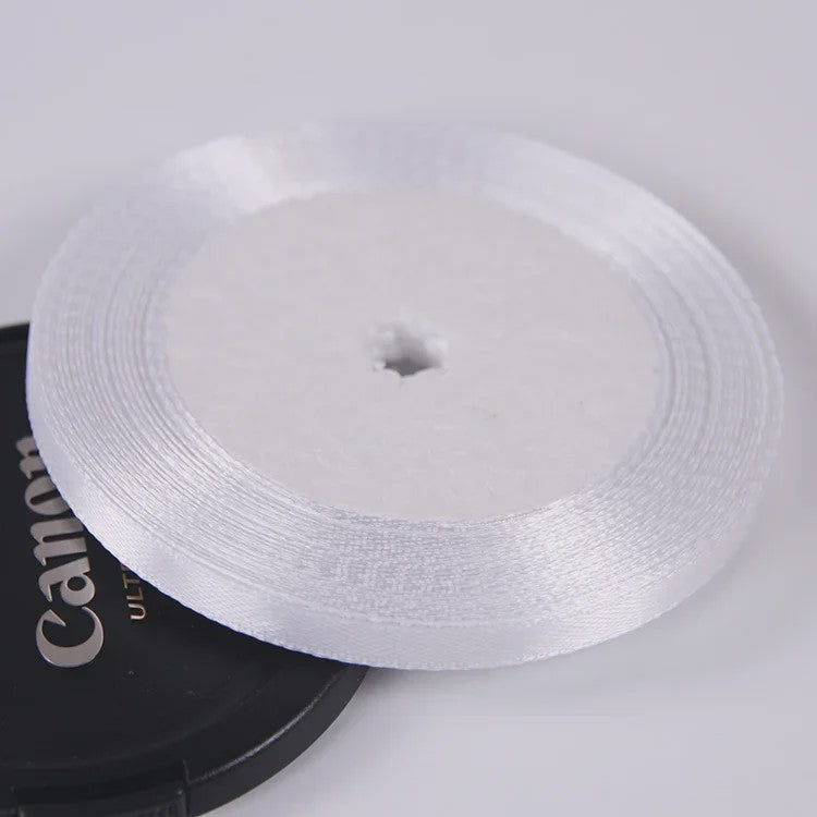 22 Meters/Roll 6mm Silk Satin Ribbons Christmas Halloween Birthday Party Gift Wrapping Ribbons DIY Handmade Crafts Material