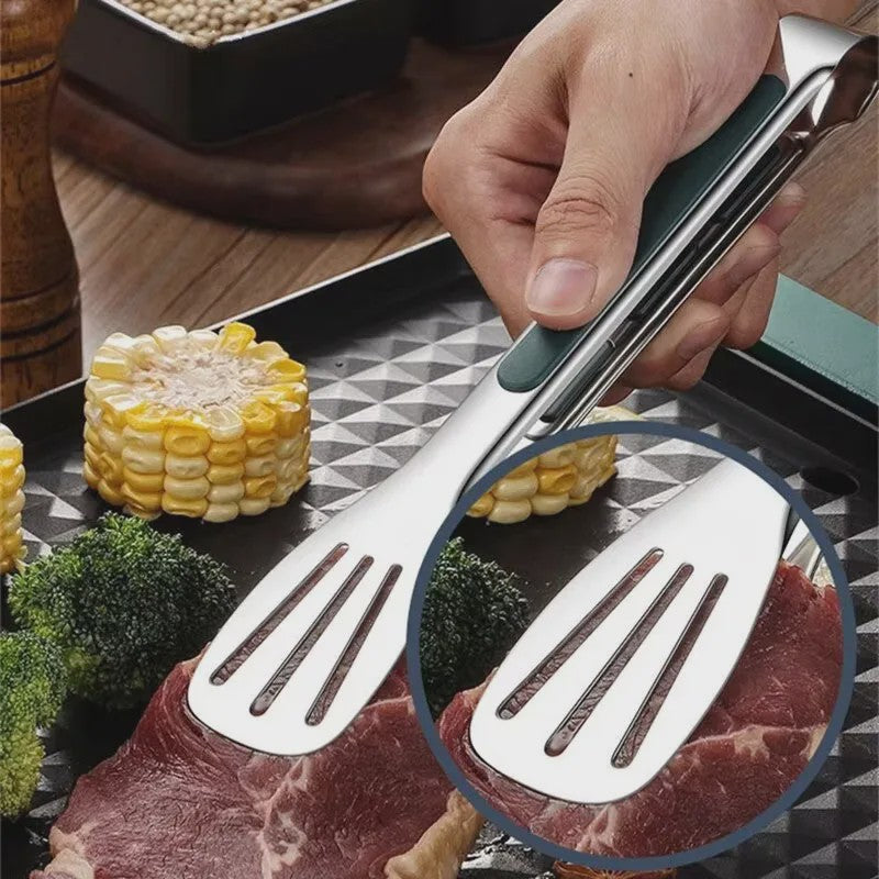 RVS Keukentang - Antislip, Vaatwasserbestendig, Grill & Barbecue Tang voor Vlees, Salade, Brood