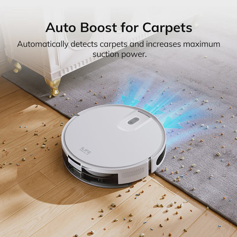 ILIFE V20 Robotstofzuiger: Krachtige 5000Pa zuigkracht, slimme LiDAR navigatie & app bediening