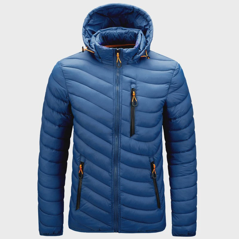 Luxe Heren Lichtgewicht Puffer Jas met Capuchon - Warm & Stijlvol voor Outdoor en Casual Gebruik
