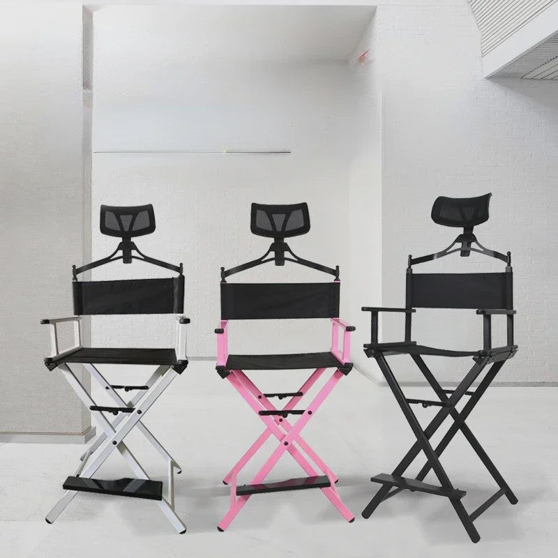 Opvouwbare Aluminium Make-up Stoel - Comfortabel & Draagbaar voor Buiten, Camping of Kantoor