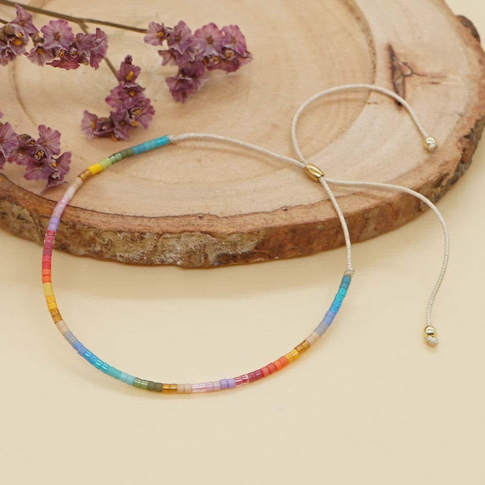 Zomerse Miyuki Kralen Armband - Turquoise & Blauw - Boho & Etnisch