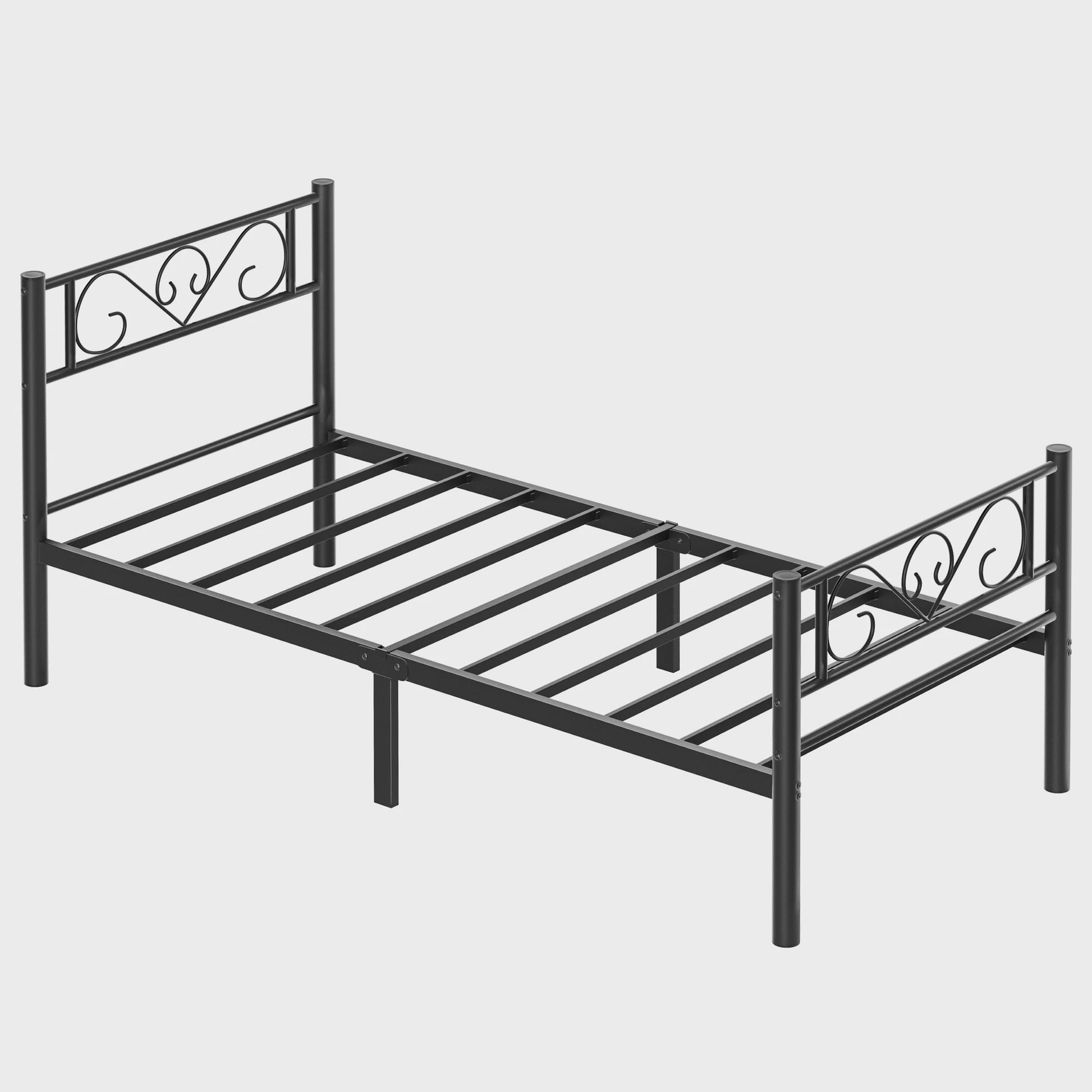 Stijlvol Metalen Bedframe 90x200 cm - Zwart