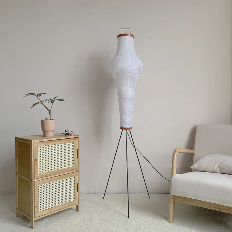Akari Rijstpapier Vloerlamp met LED en E27 Fitting - Sfeervolle Verlichting voor Woonkamer & Slaapkamer