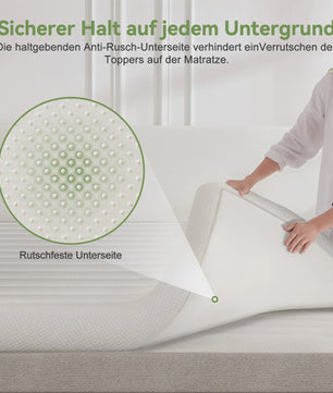 Adormii Topper 90x200 cm - 7-Zone Koudschuim Matrastop met Gel-schuim