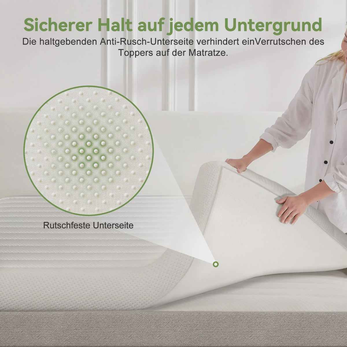 Adormii Topper 90x200 cm - 7-Zone Koudschuim Matrastop met Gel-schuim