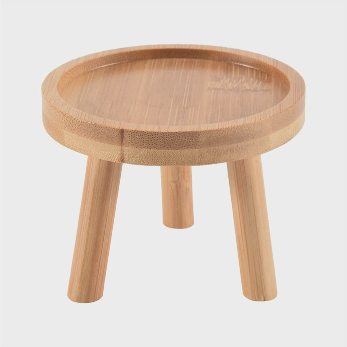 Houten Plantenstandaard Bloempot Voet Krukje - Decoratief en Stabiel voor Binnen en Buiten