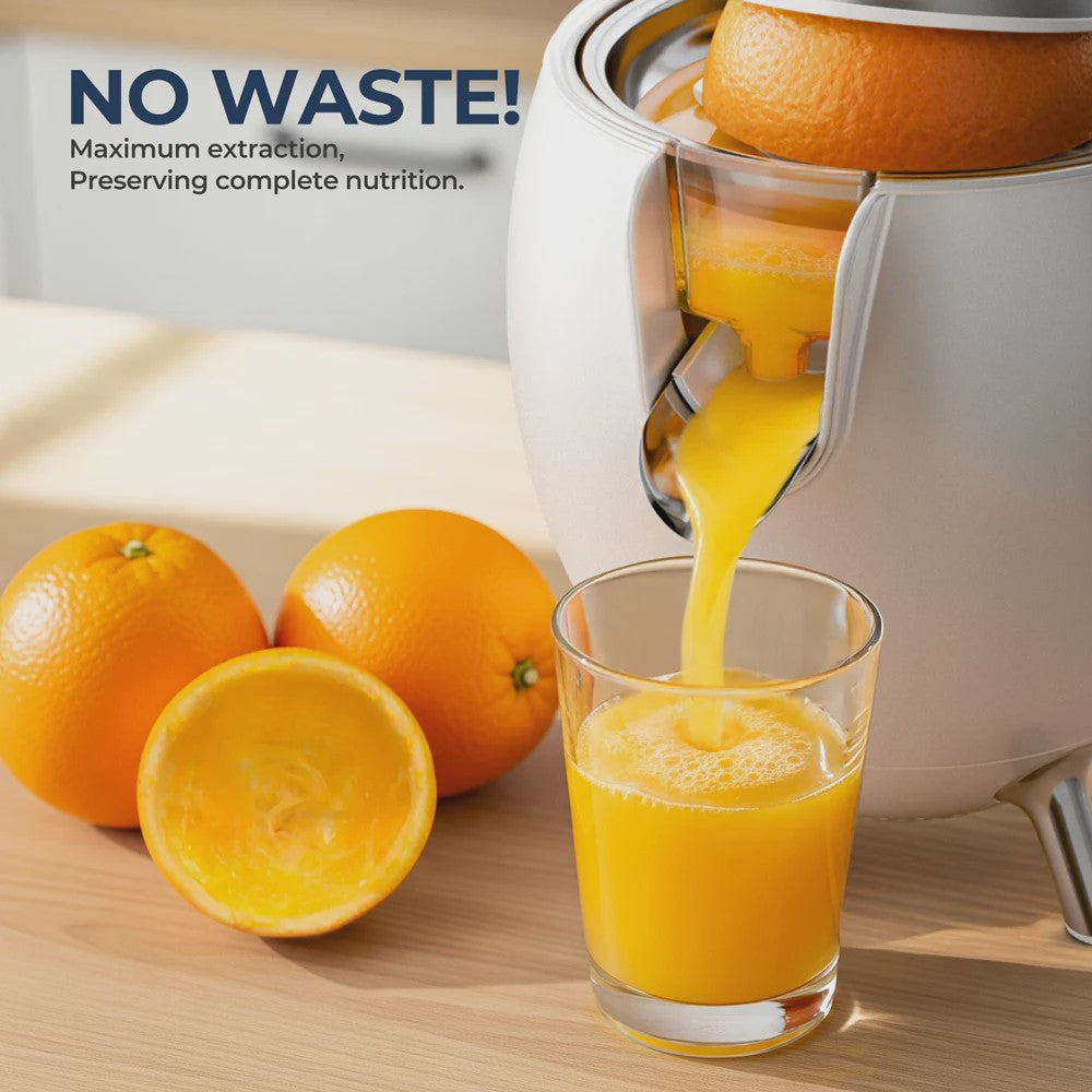 Krachtige 850W Elektrische Citruspers met Aluminium Handvat - Perfect voor Sinaasappels en Citroenen