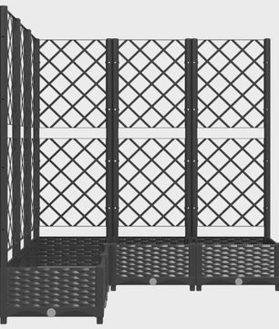 Zwarte Plantenbak met Trellis 120x120x121.5 cm - Verticale Tuin