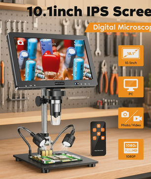 DM13 Digitale Microscoop 10.1" IPS Scherm, 2000X Vergroting, 16MP Camera