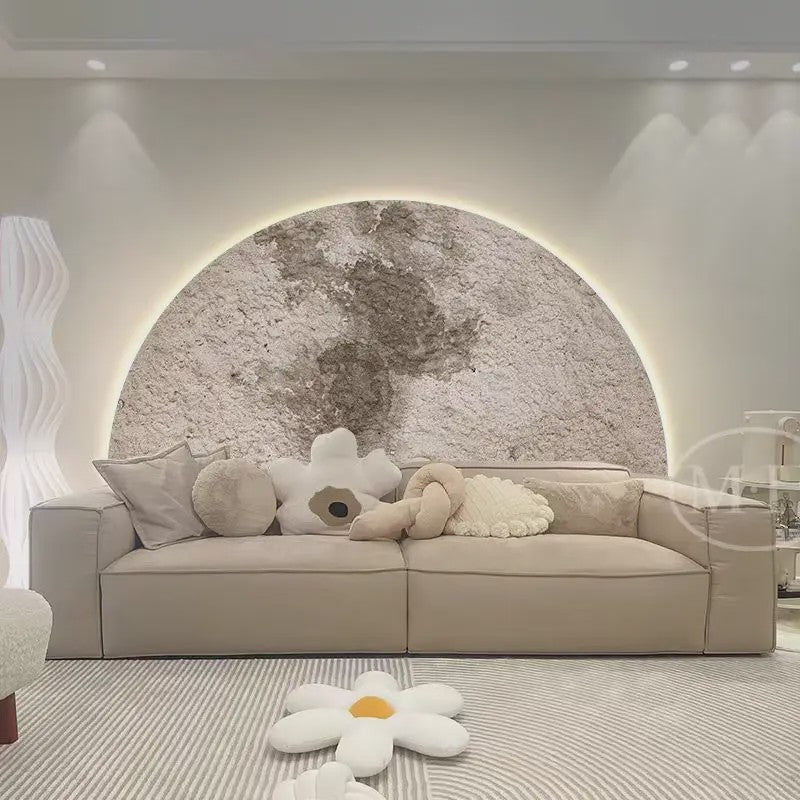 Creatieve Maan Wandlamp met Afstandsbediening - Dimbaar LED Schilderij voor Woonkamer