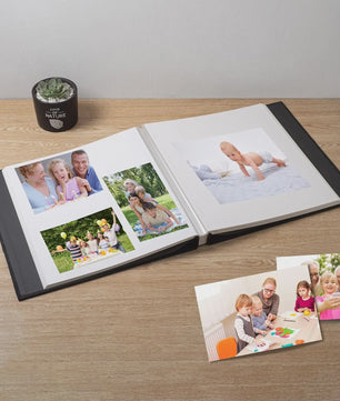 Luxe Linnen Scrapbook Album - Zelfklevend, 40 Pagina's voor 4x6, 5x7, 8x10 Foto's - Inclusief Pen & Tool - Perfect voor Familie & Bruiloft