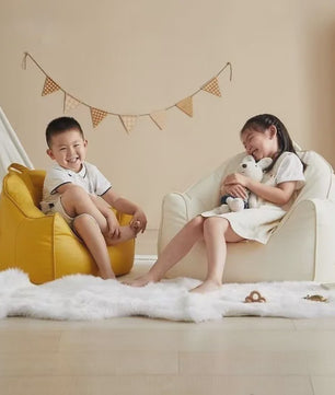 Kinder Pompoen Fauteuil Zitzak - Wasbare Hoes, Krasbestendig & Comfortabel