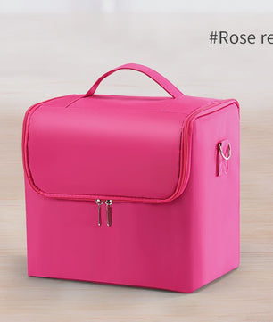 Professionele Make-up Koffer met 4 Lagen en Verstelbare Organizer - Reis- en Opbergtas