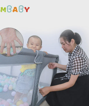 IMBABY Baby Speelpen 150x180cm - Veilige Buitenspeelruimte voor Kinderen met Dubbele Deuren