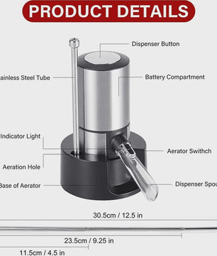 Elektrische Wijn Decanteerder & Dispenser: Snel Beluchten en Schenken