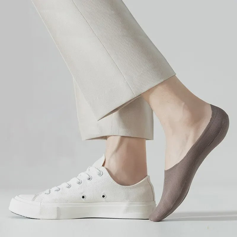 5 Paar Heren Sneakersokken van Katoen - Ademend, Zweetabsorberend & Anti-slip