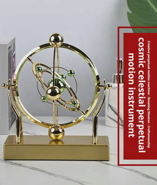 Perpetuum Mobile: Hemelse Orbit Pendel - Kinetische Kunst voor Bureau & Kantoor