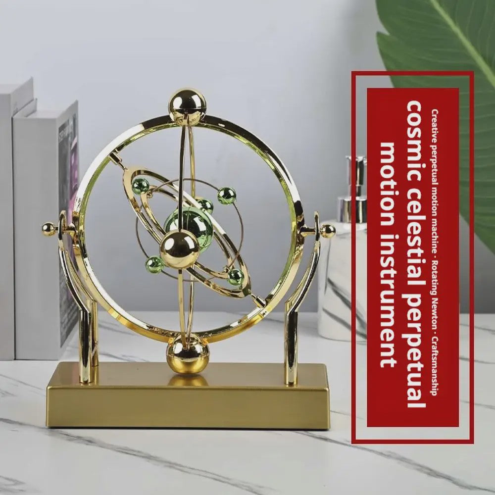 Perpetuum Mobile: Hemelse Orbit Pendel - Kinetische Kunst voor Bureau & Kantoor
