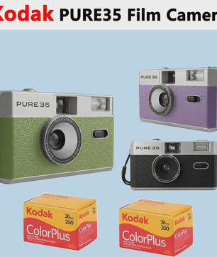 Kodak PURE35 Retro Filmcamera - Herbruikbaar met Ingebouwde Flits