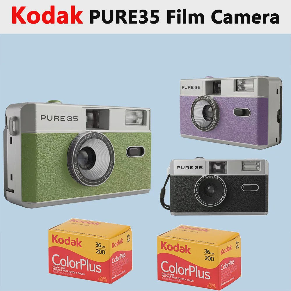 Kodak PURE35 Retro Filmcamera - Herbruikbaar met Ingebouwde Flits