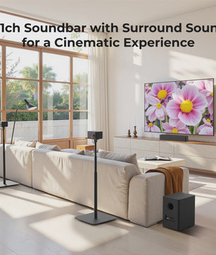 ULTIMEA 5.1 Dolby Atmos Soundbar met Draadloze Subwoofer & Achterluidsprekers - 450W Home Theater Systeem