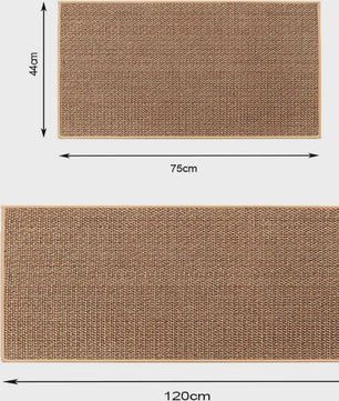 Wasbare Antislip Keuken Runner - Faux Sisal Keukenmat met Natuurrubber Anti-slip Onderkant