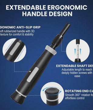 152-delige Precisie Schroevendraaierset met Magnetische Bits en Flexibele Shaft