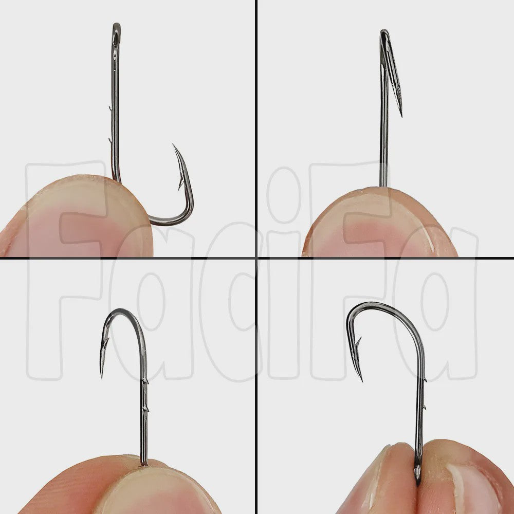 200x Karper Vis Haken - Baitholder, Barbed, Hoge Kwaliteit Koolstofstaal
