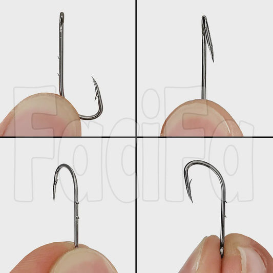 200x Karper Vis Haken - Baitholder, Barbed, Hoge Kwaliteit Koolstofstaal