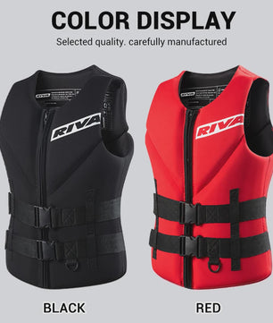 Veiligheidsvest Volwassenen - Neopreen Reddingsvest voor Watersport, Kajakken, Wakeboarden & Motorboten