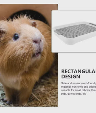 Knaagdier Toiletbak - Hoektoilet voor Konijn, Hamster, Cavia & Meer