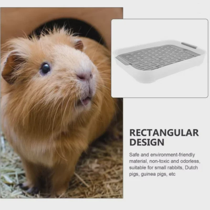 Knaagdier Toiletbak - Hoektoilet voor Konijn, Hamster, Cavia & Meer