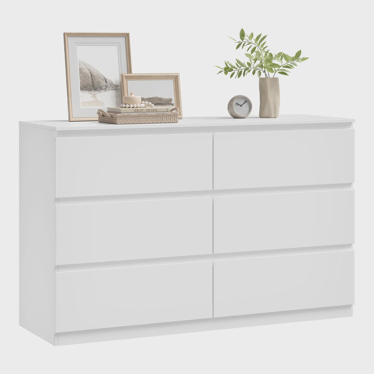 Moderne Commode met 6 Lades - 120x40x75cm - Woonkamer, Slaapkamer, Hal