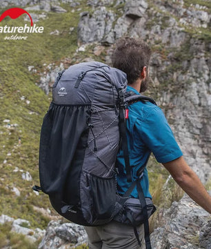 Naturehike Rock Rugzak 60L - Ultralicht, Waterdicht, met Frame & Regenhoes voor Hiking & Outdoor