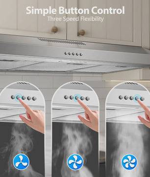 TopStrong 90cm Afzuigkap Onderbouw: Krachtige 201 m³/h Afzuiging, Energieklasse A