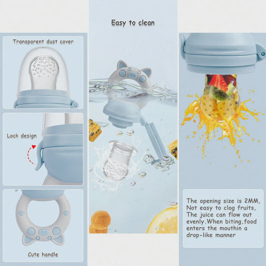Siliconen Fruit- en Groentespeen voor Baby's en Peuters (6-36 mnd) - Bijtspeen & Voeding
