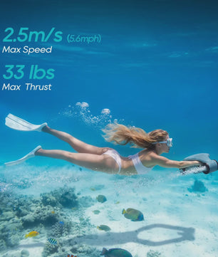 Asiwo MANTA 2 Onderwater Scooter - 40M Waterdicht, met Camera Mount voor Duiken & Snorkelen