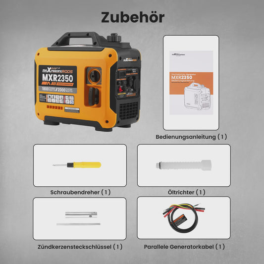 MAXPEEDINGRODS 2000W Draagbare Inverter Generator - Stil & Compact