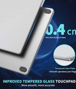 Bedraad Multi-Touch Trackpad met Gehard Glazen Oppervlak - Hoge Precisie & Vlotte Bediening