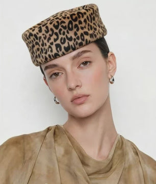 Stijlvolle Dames Baret met Luipaardprint - Mode Hoed voor Elke Gelegenheid
