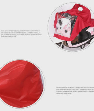 Universele Regenjas Poncho met Capuchon voor Elektrische Scooters en Fietsen