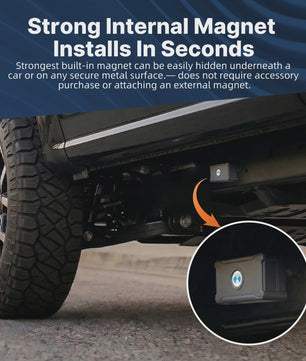 Mini GPS Tracker voor Auto, Motor & Vrachtwagen - Real-Time Anti-Diefstal Tracking met Magnetische Bevestiging