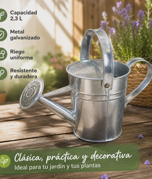 Vintage Gietijzeren Gieter - 2.3L & 5L - Roestvrij & Stijlvol voor Binnen & Buiten Tuinplanten
