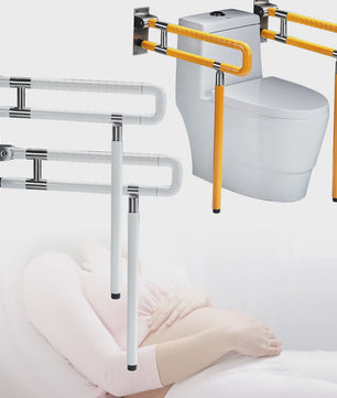 Klapbare Toiletsteun RVS - Wandmontage - Antislip Handgreep